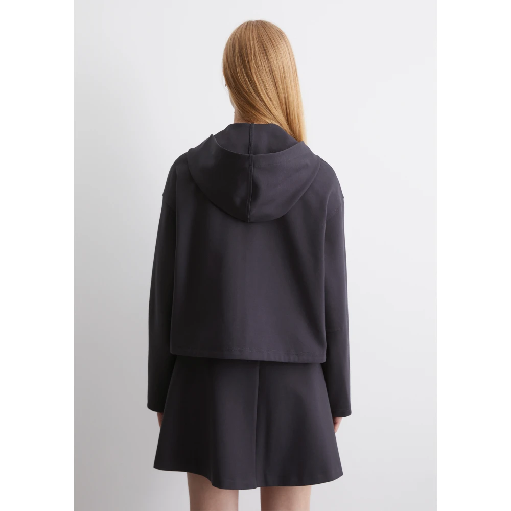 Marc O'Polo Hoodie met rits normaal Blue Dames