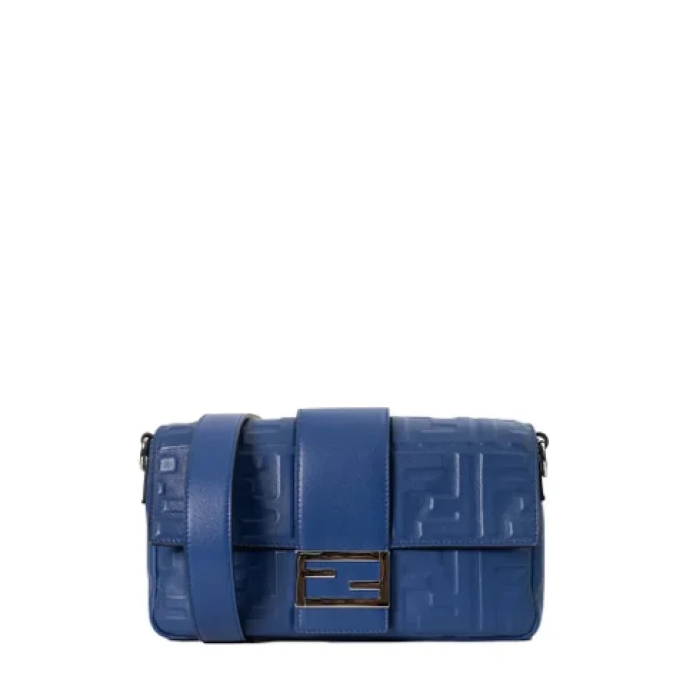 Fendi Vintage Pre-owned Leather fendi-bags Blue Dames