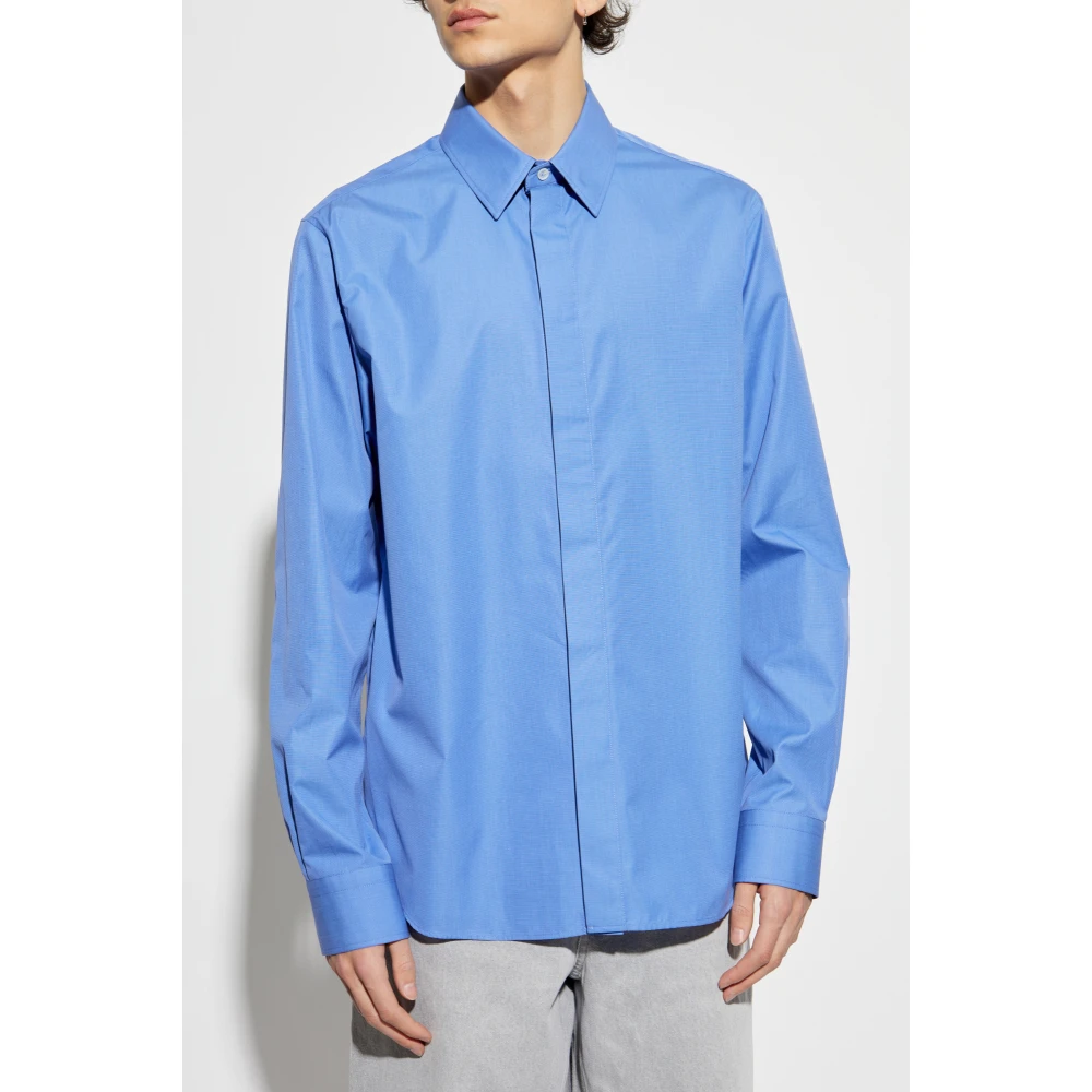 Bottega Veneta Lange mouwen shirt Blue Heren