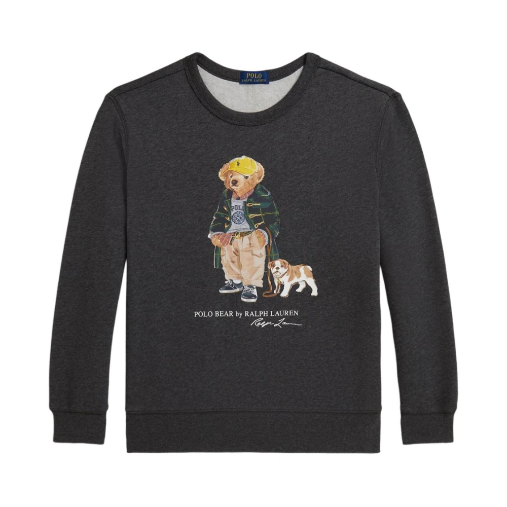 Polo Ralph Lauren Men's Grey Bear Crewneck Sweatshirt