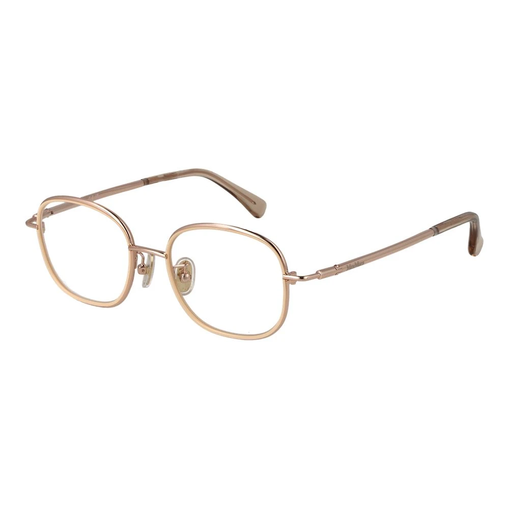 Max Mara Women's Yellow Rose Gold Optical Frames - Glasses - One Size - Accessories