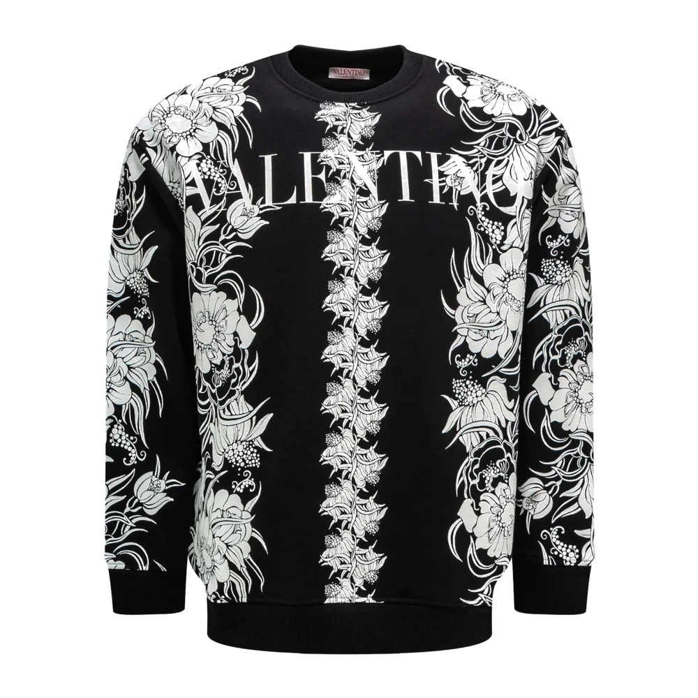 Valentino Daisyland Bloemen Sweatshirt Black Heren