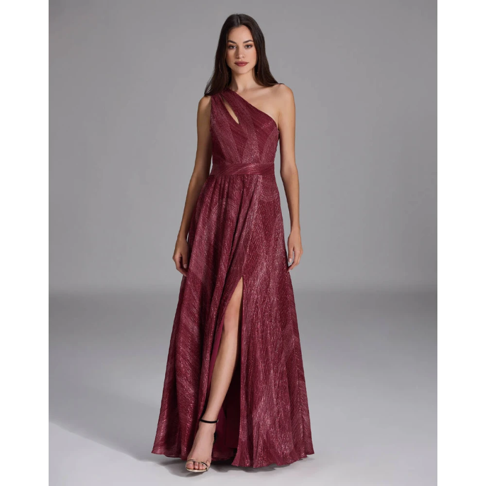 Swing Asymmetrische Avondjurk met Cut-out Red Dames