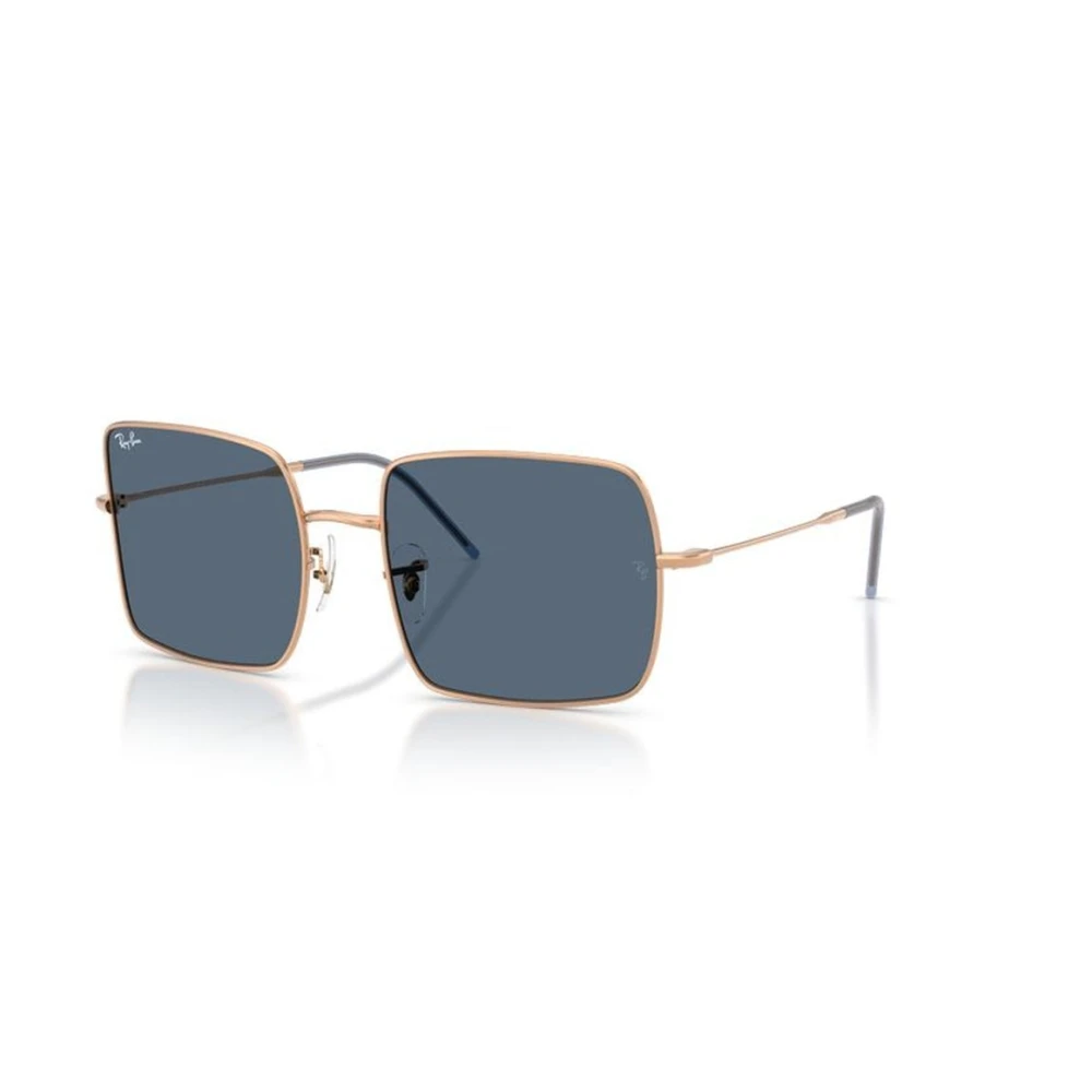 Ray - Ban Gold/Blue Rbr0104s Square Reverse 92023A Woman Sunglasses Metal Squared Normal - Image 3