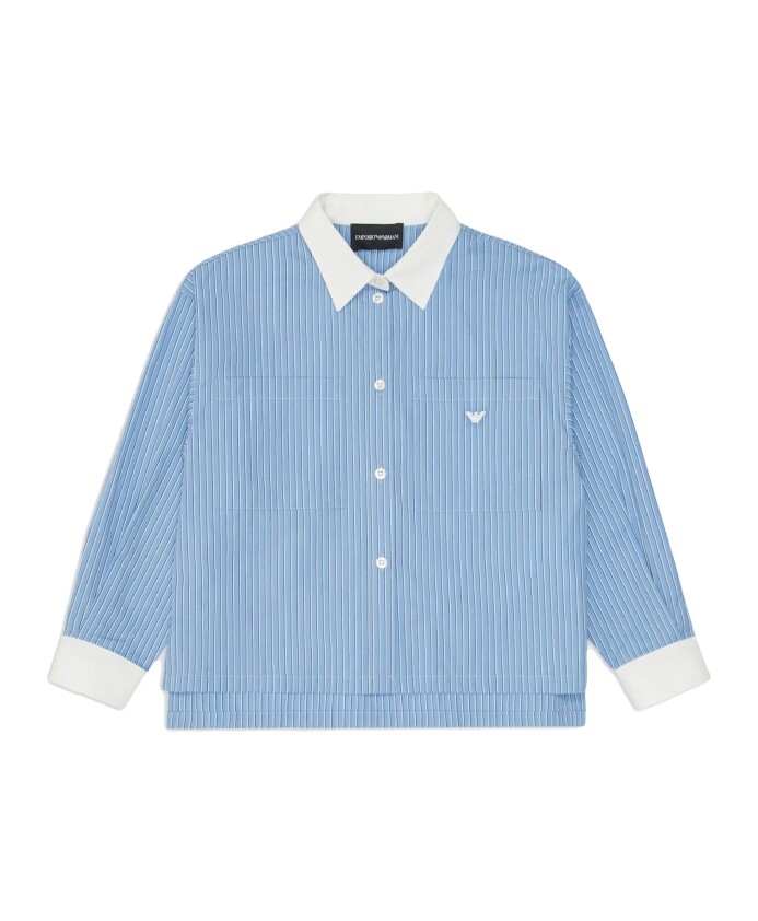 chemise-classique-rayee-avec-broderie-aigle