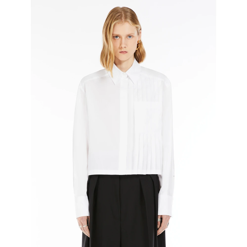 SPORTMAX Stijlvolle shirts voor sportliefhebbers White Dames