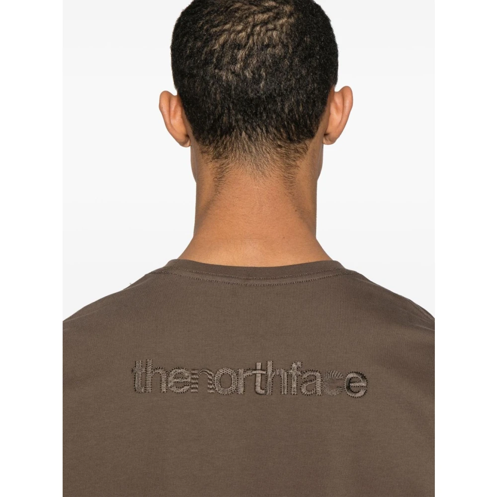 The North Face Bruine Crew Neck Korte Mouwen Shirt Brown Heren