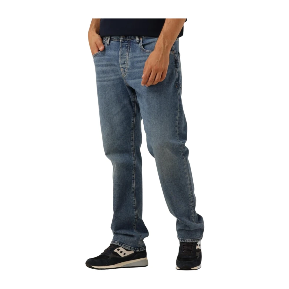 SCOTCH & SODA Heren Jeans Core The Zee Straight Fit Jeans Blauw