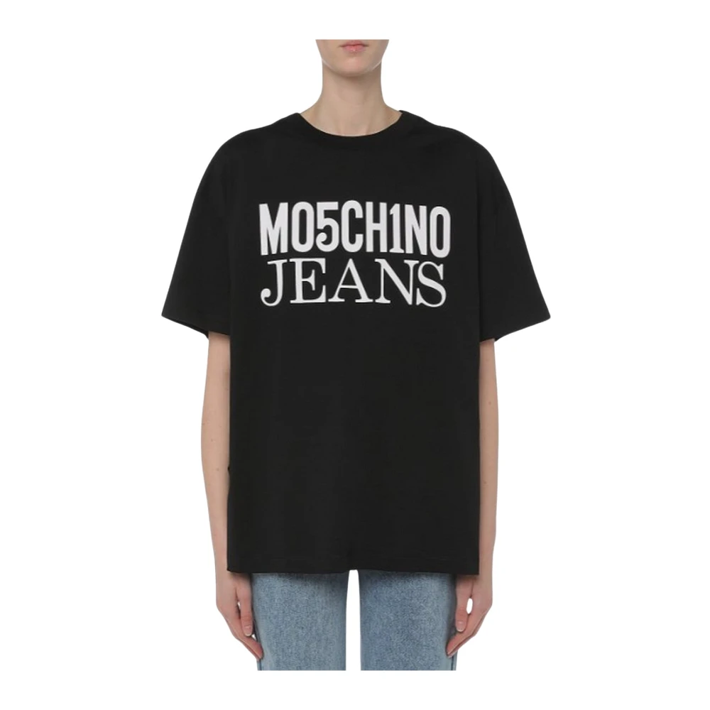 Moschino Oversized Logo T-Shirt Black Dames