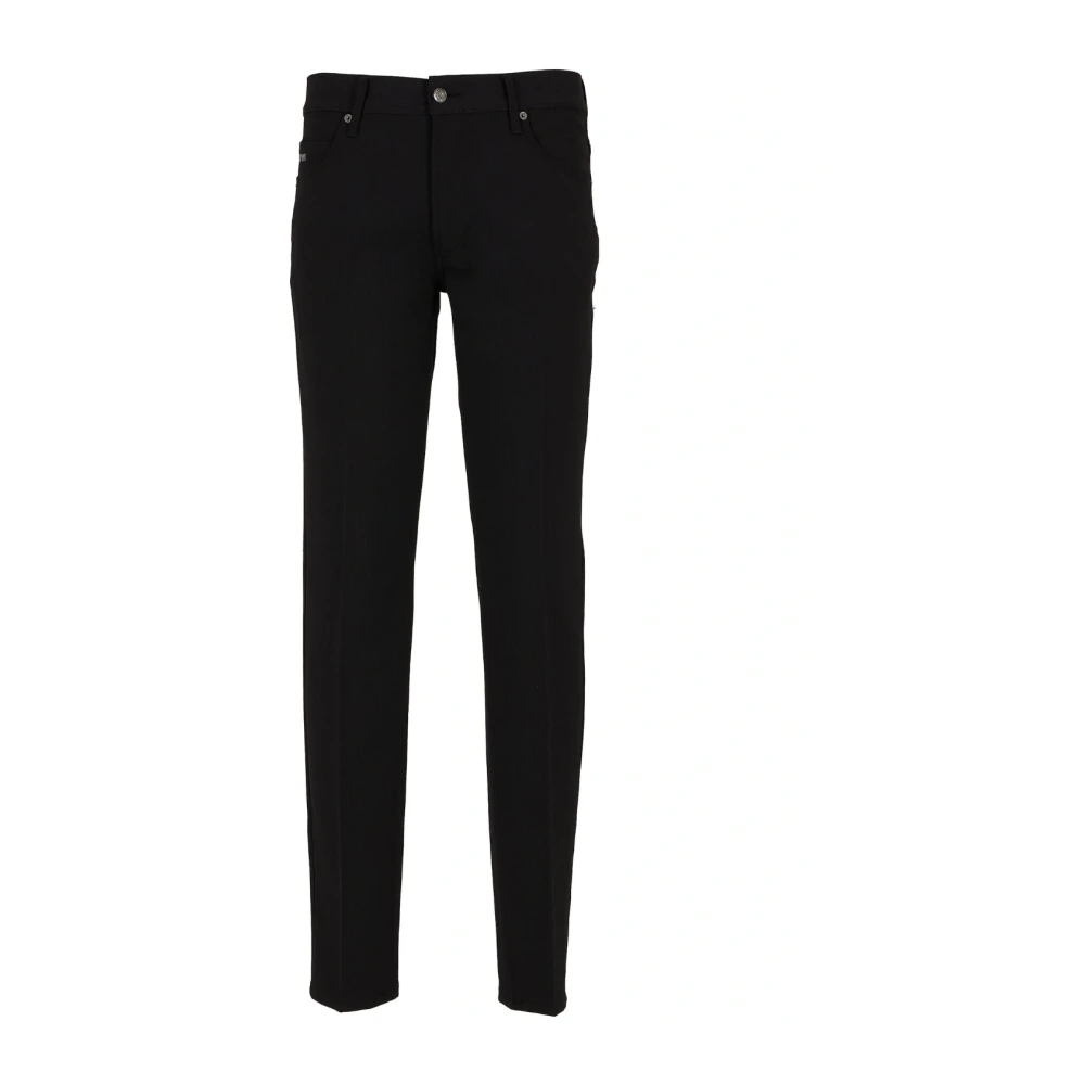 Emporio Armani Slim-fit Trousers Black Heren
