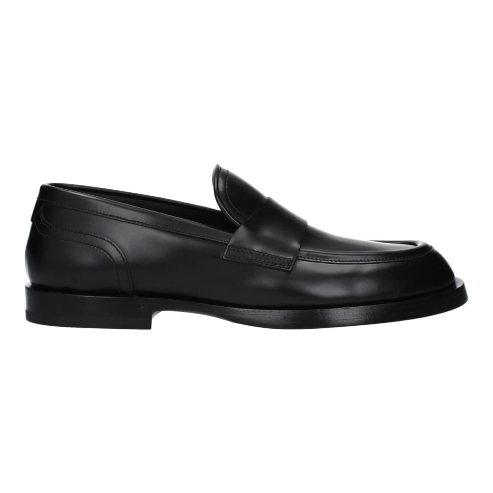 Dolce & Gabbana Men's Black Leather Slip-On Loafers