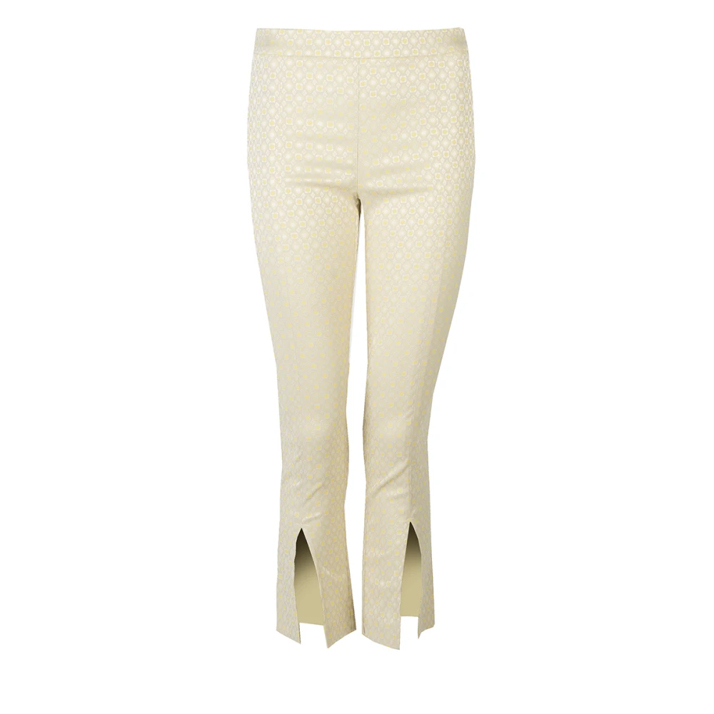 Patrizia Pepe Femme Jaune Pantalons, Taille: 36 Fr Pantalon Chino Coupe Slim