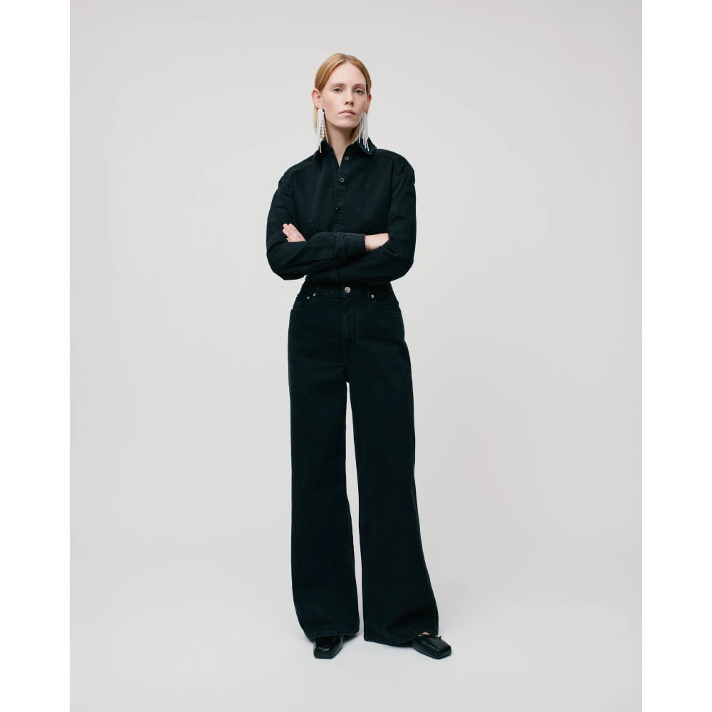 IVY OAK Hoge taille denim jeans Black Dames