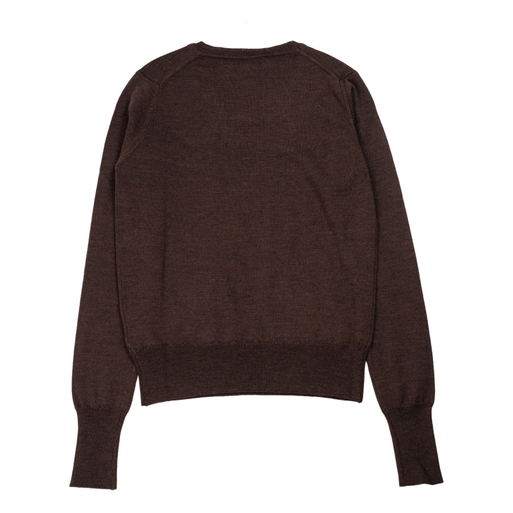 Vivienne Westwood Geborduurde Orb Wollen Trui Brown Dames