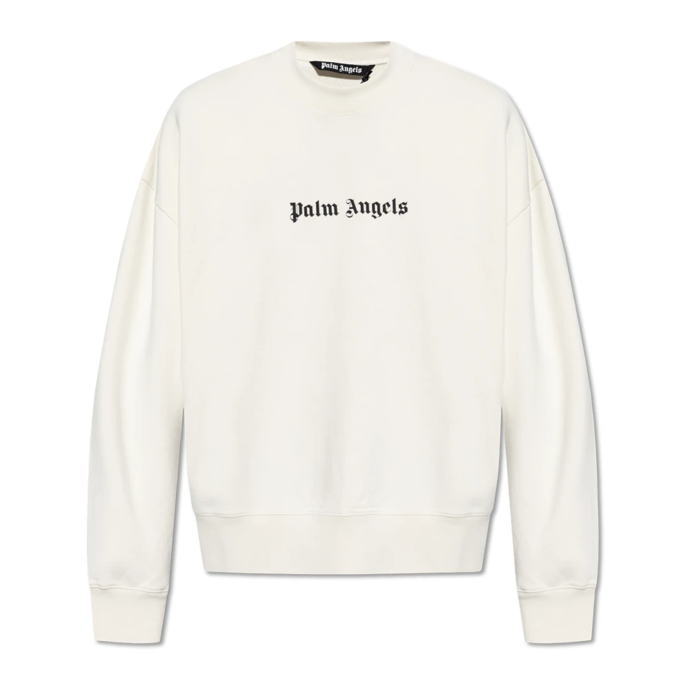 Palm Angels Sweatshirt met logo White Heren
