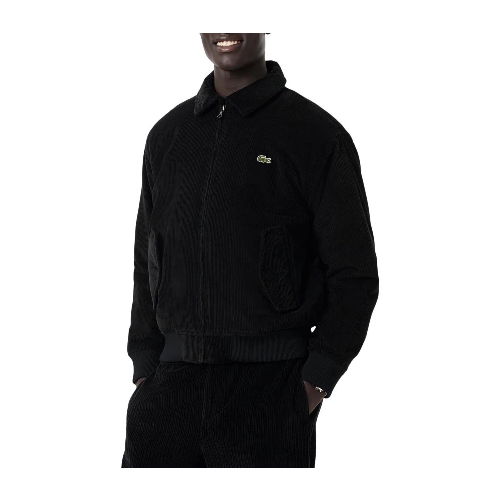 Lacoste Uomo Nero - Bh2994 Giacca Bomber Imbottita In Velluto A Coste - Jackets - Xl - Immagine 3