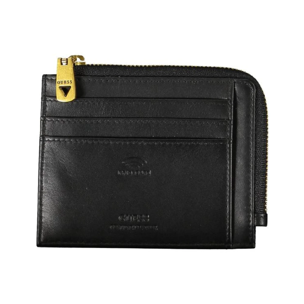 Guess Elegante Leren Portemonnee met RFID-bescherming Black Heren