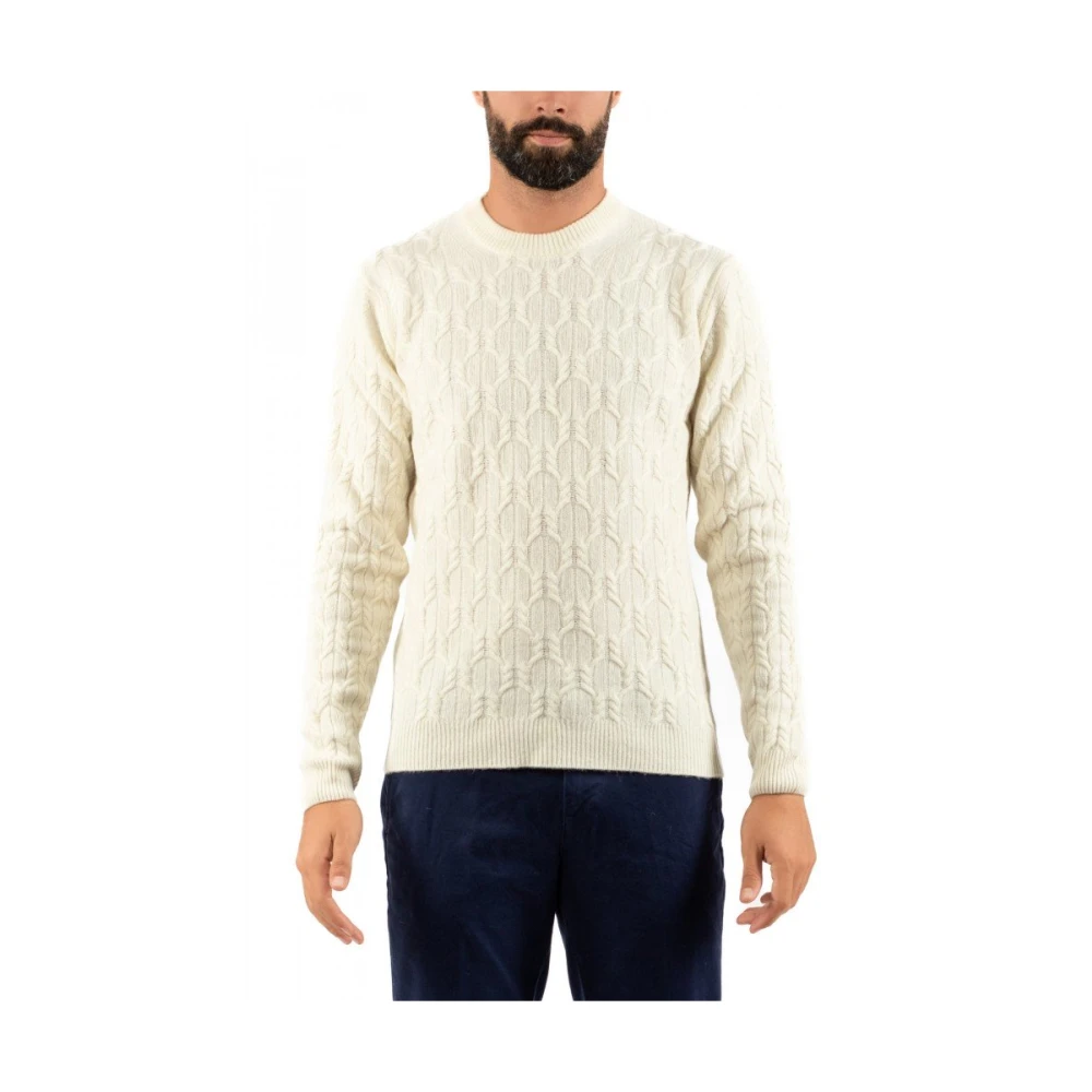 Daniele Fiesoli Heren Gebreide Trui Beige Heren
