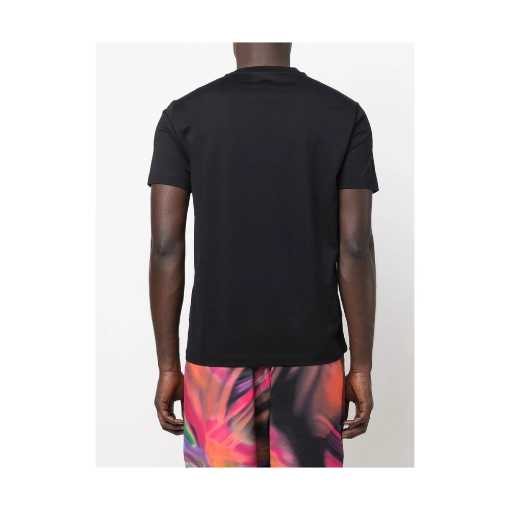 Emporio Armani Navy Blue Logo Print T-shirt Blue Heren