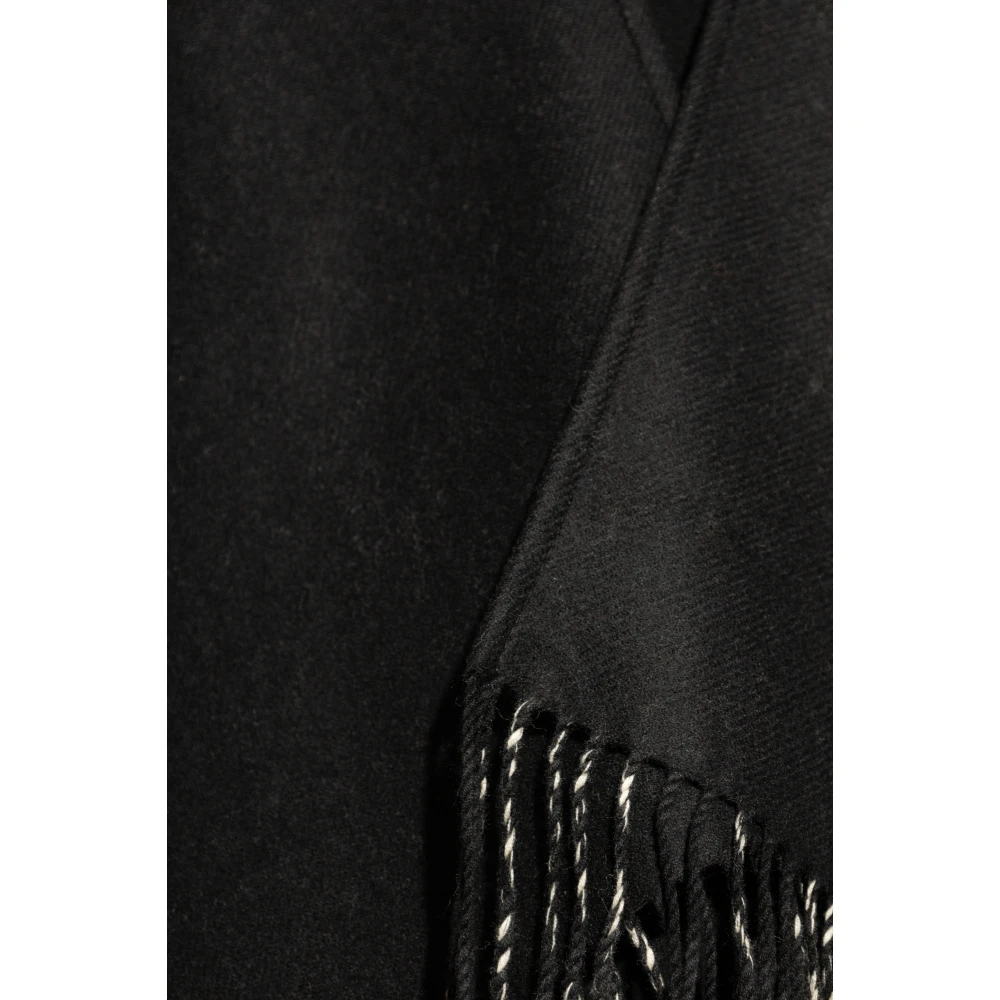 Burberry Wollen Poncho Black Dames