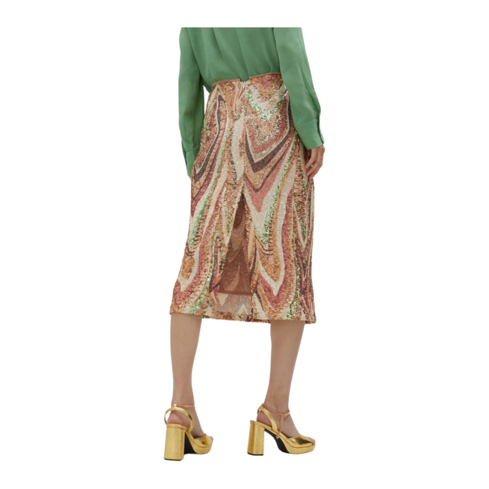Lola Casademunt Paillettenrok in roze-groen Multicolor Dames