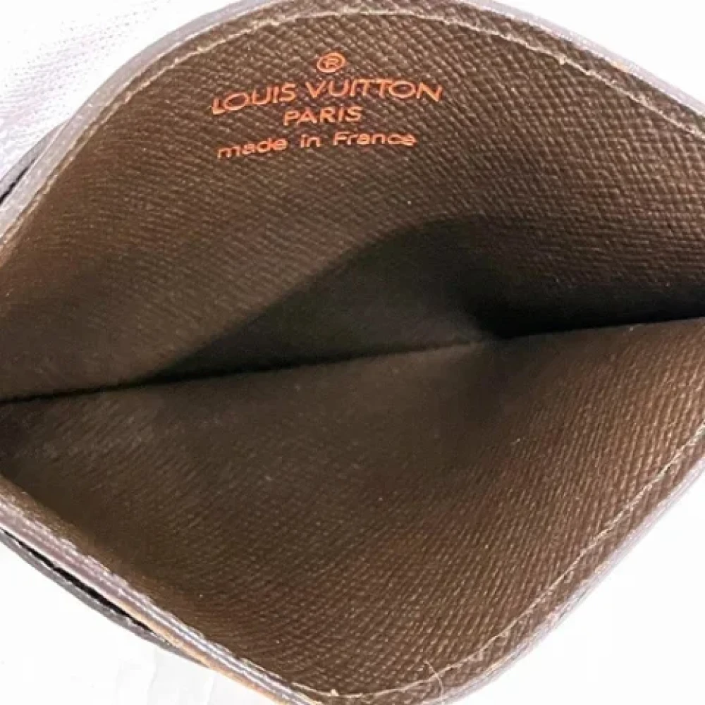 Louis Vuitton Vintage Pre-owned Fabric wallets Brown Dames