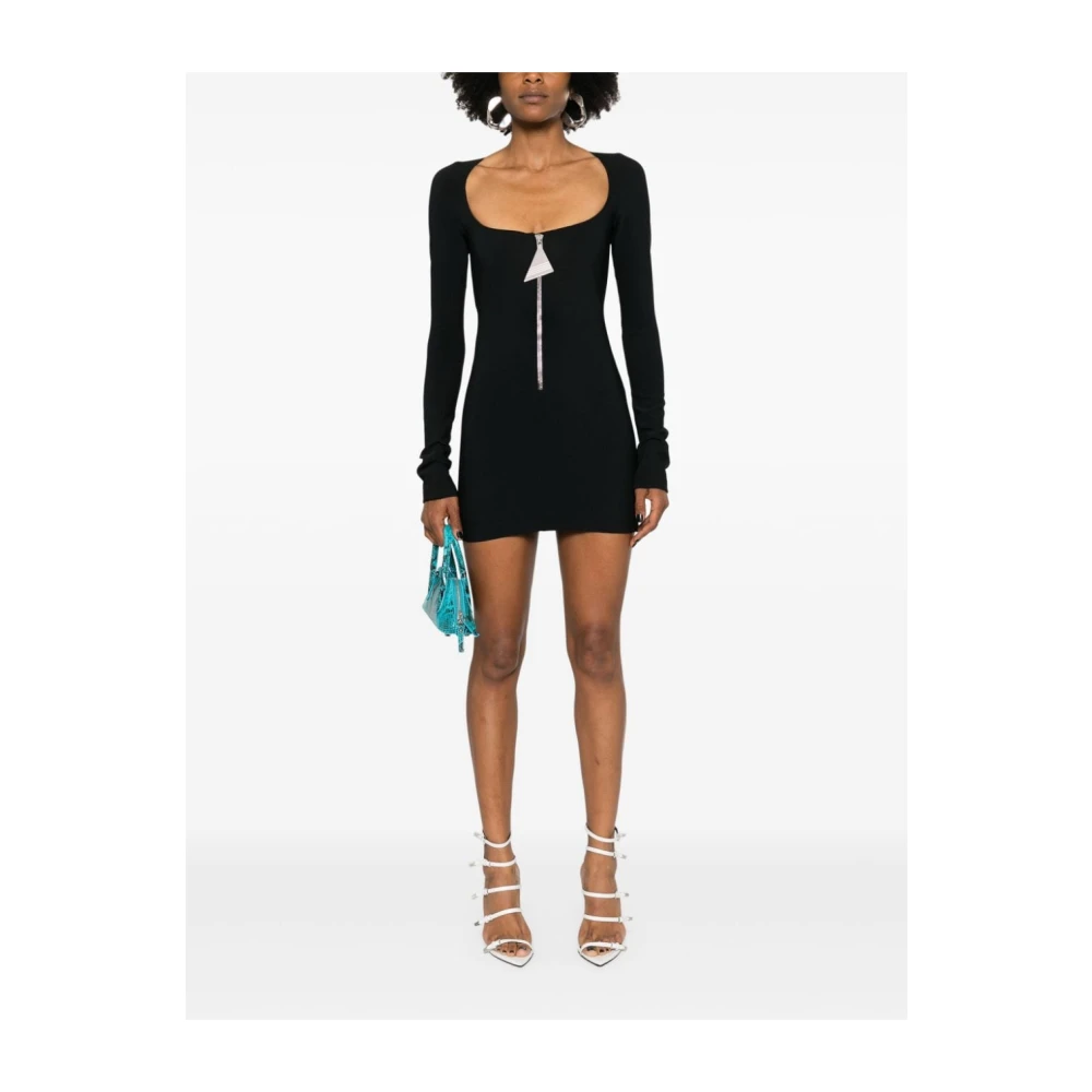 The Attico Zwarte Jurk Aw24 Black Dames
