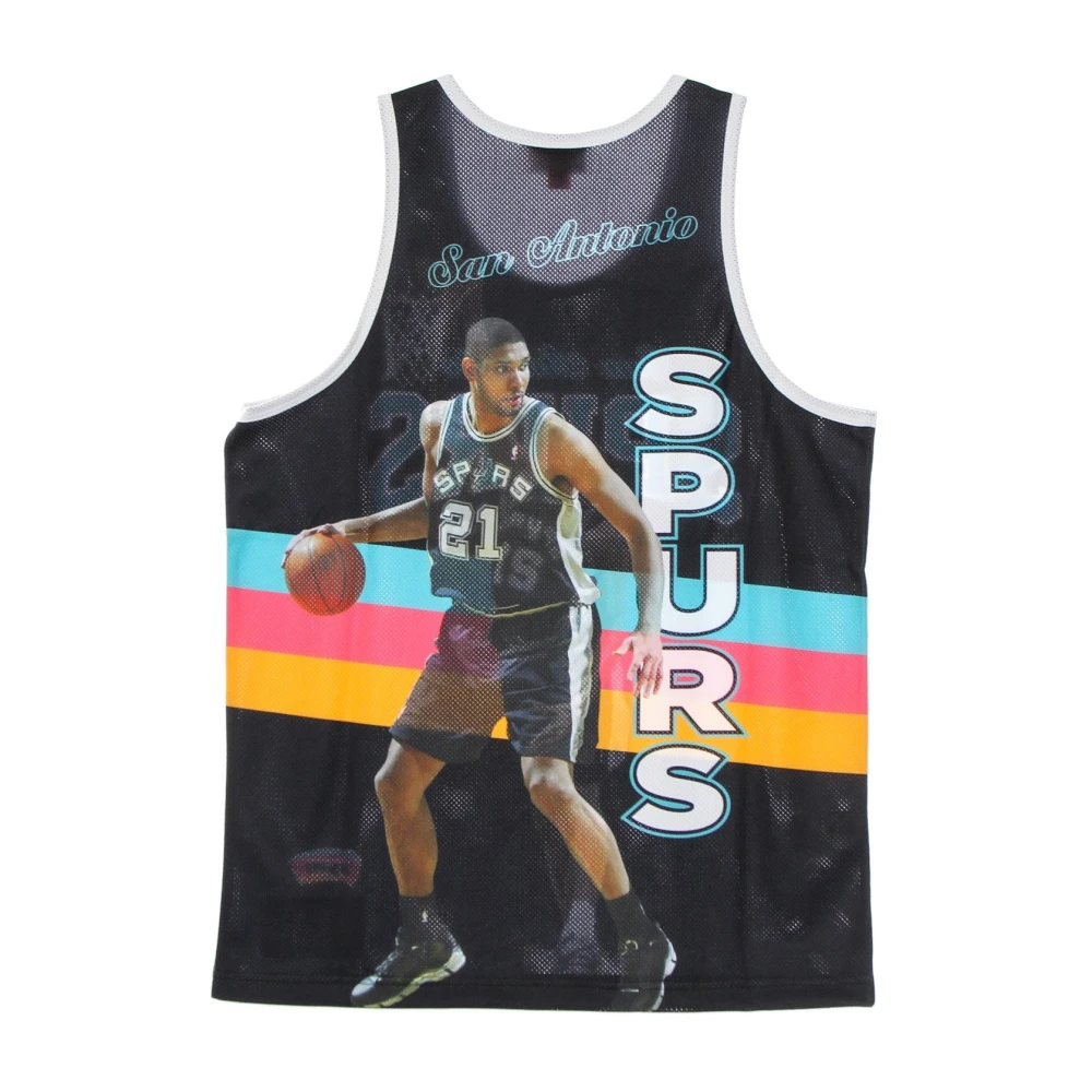 Mitchell & Ness NBA Basketbal Tanktop Tim Duncan Multicolor Heren