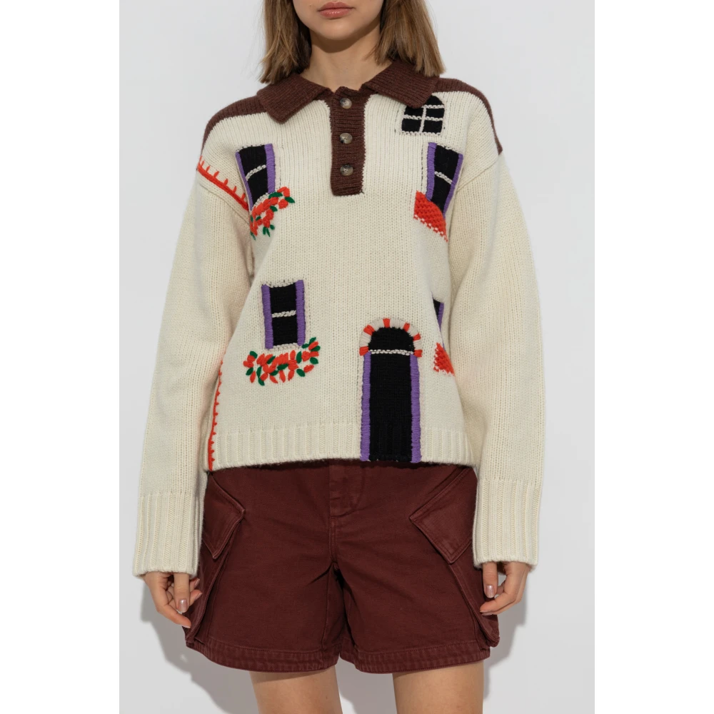 JW Anderson Wollen trui Beige Dames