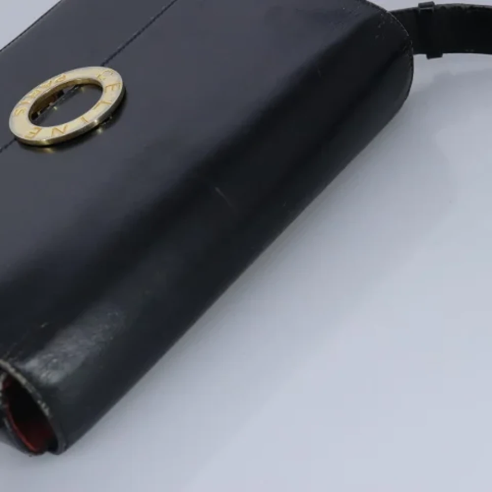 Celine Vintage Pre-owned Leather shoulder-bags Black Dames