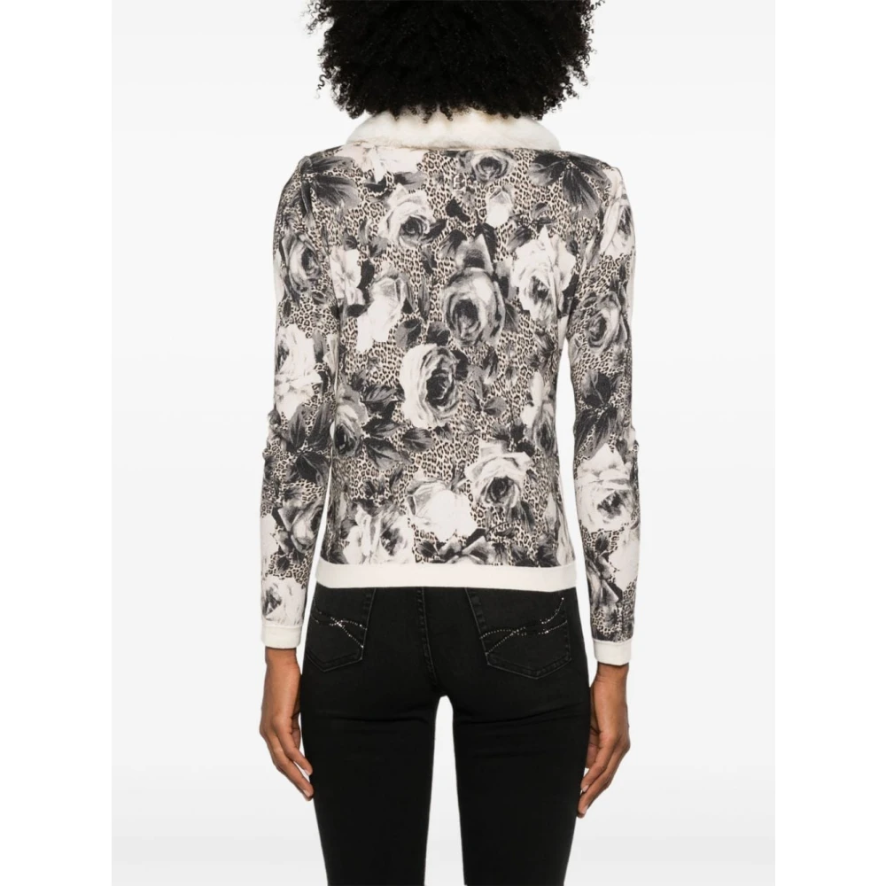 Blugirl Leopard Rose Print Sweater Multicolor Dames
