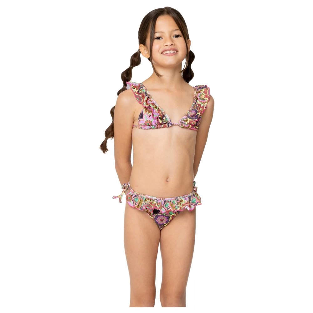 4Giveness Tropisk Bukett Triangel Bikini Flicka Multicolor, Flicka