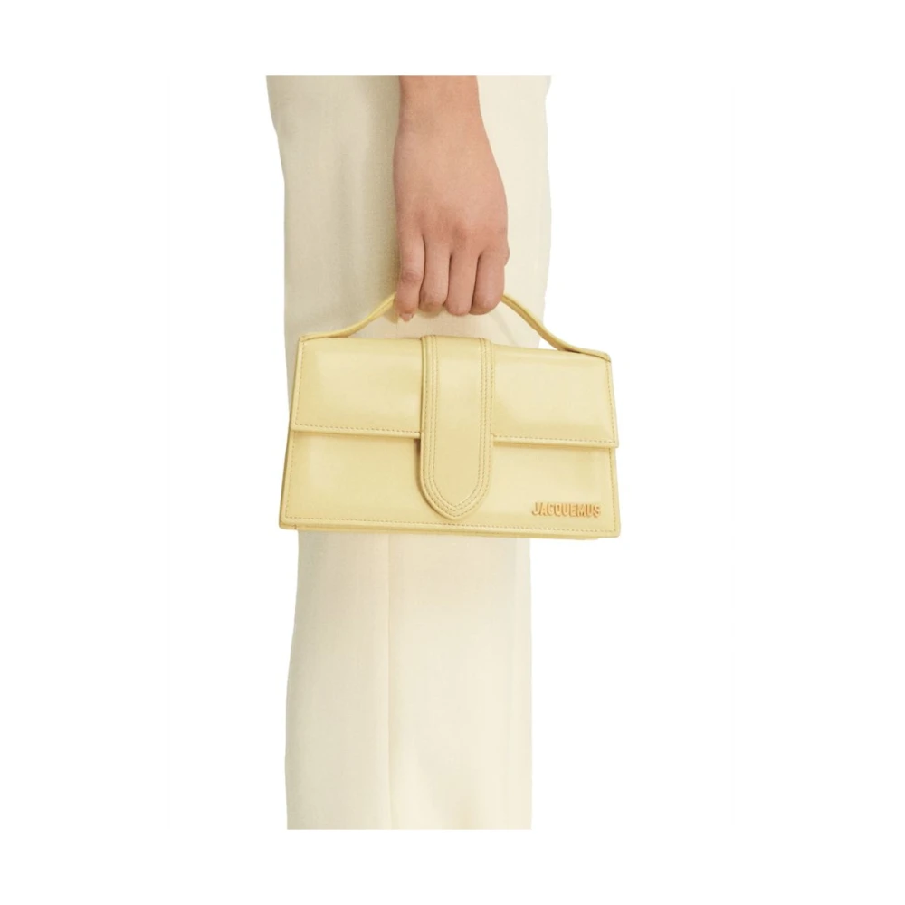 Jacquemus Gele leren handtas Yellow Dames