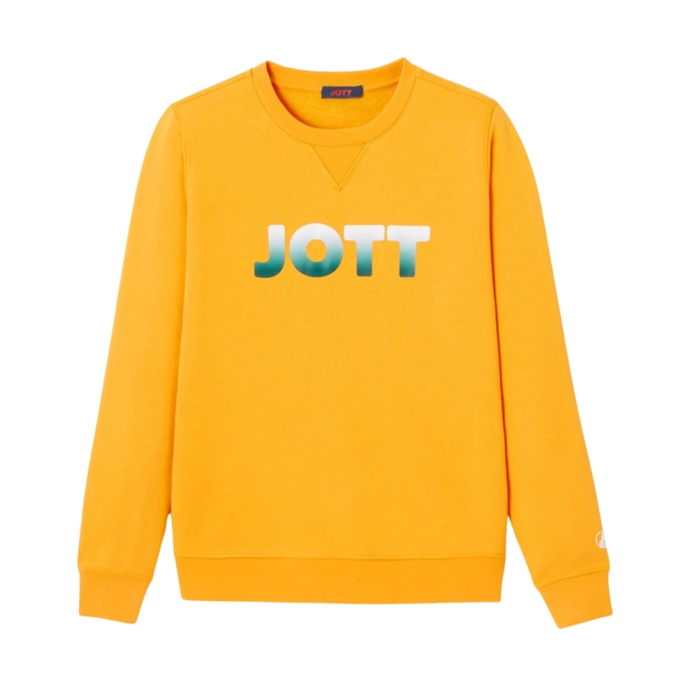 Jott Organische Katoenen Sweater Ronde Hals Orange Dames