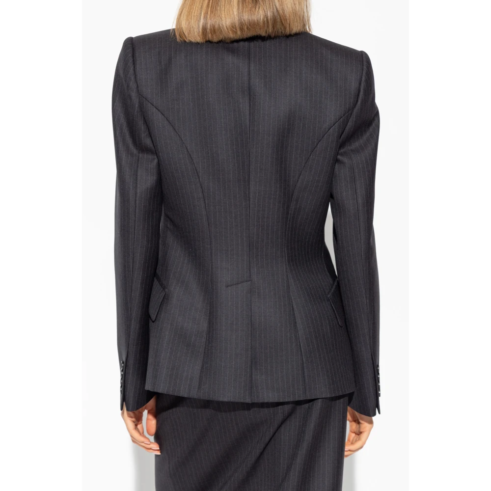 alexander mcqueen Blazer met gestreept patroon Gray Dames