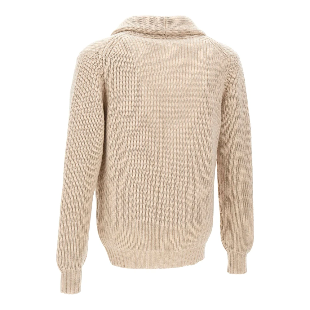 Filippo De Laurentiis Zachte Wol Cardigan Beige Sweater Beige Heren