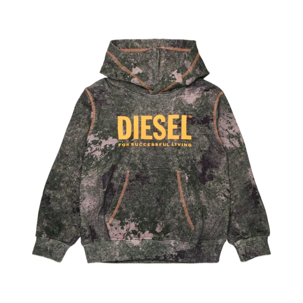 Diesel Boys Green Kids Sweatshirts, 14 Y, Jumper