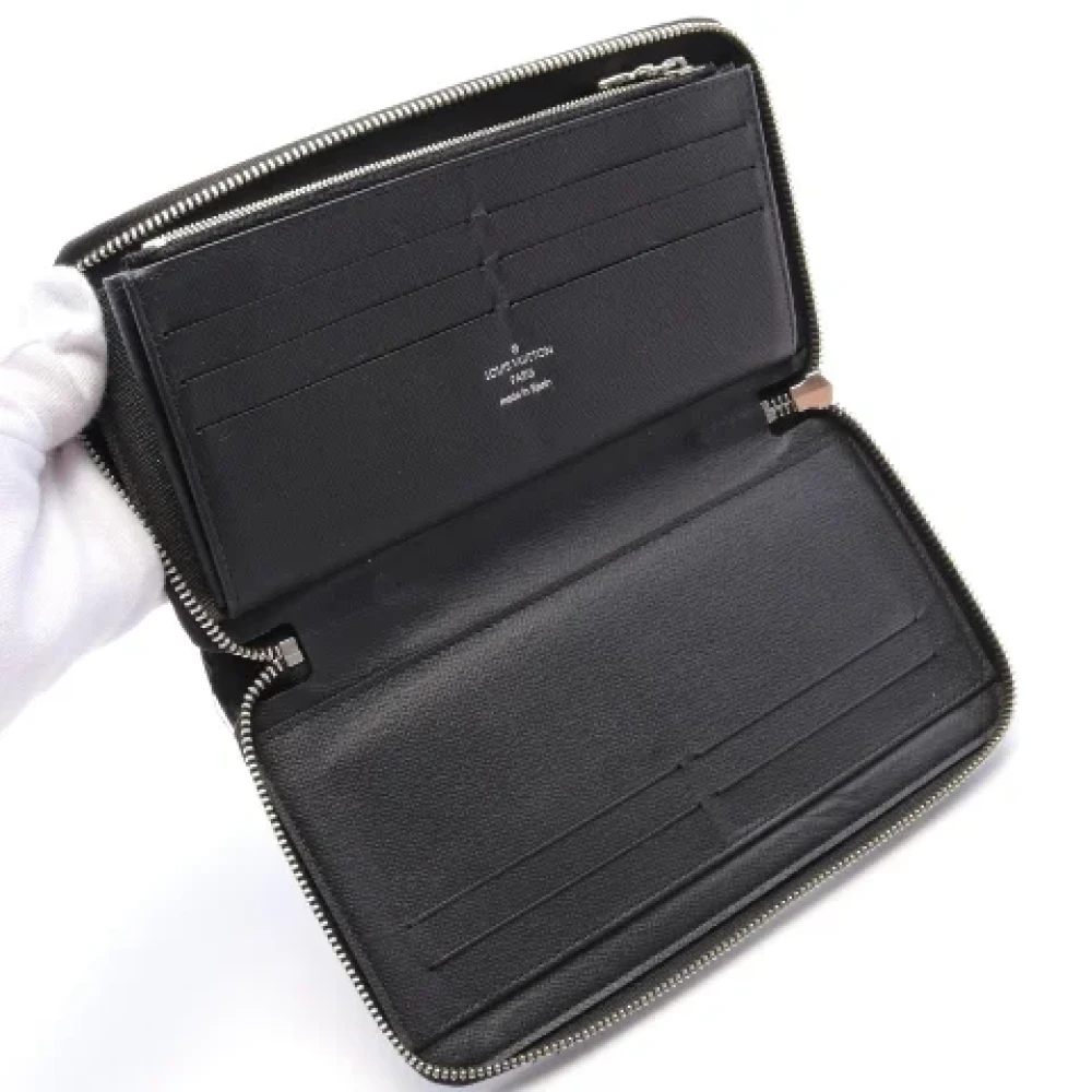 Louis Vuitton Vintage Pre-owned Canvas wallets Black Heren