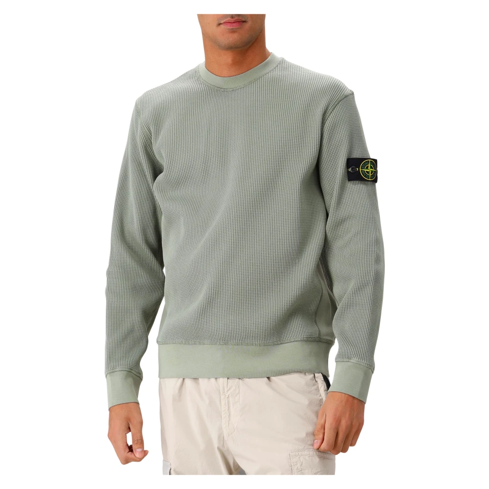 Stone Island Grön Stickad Tröja Green, Herr