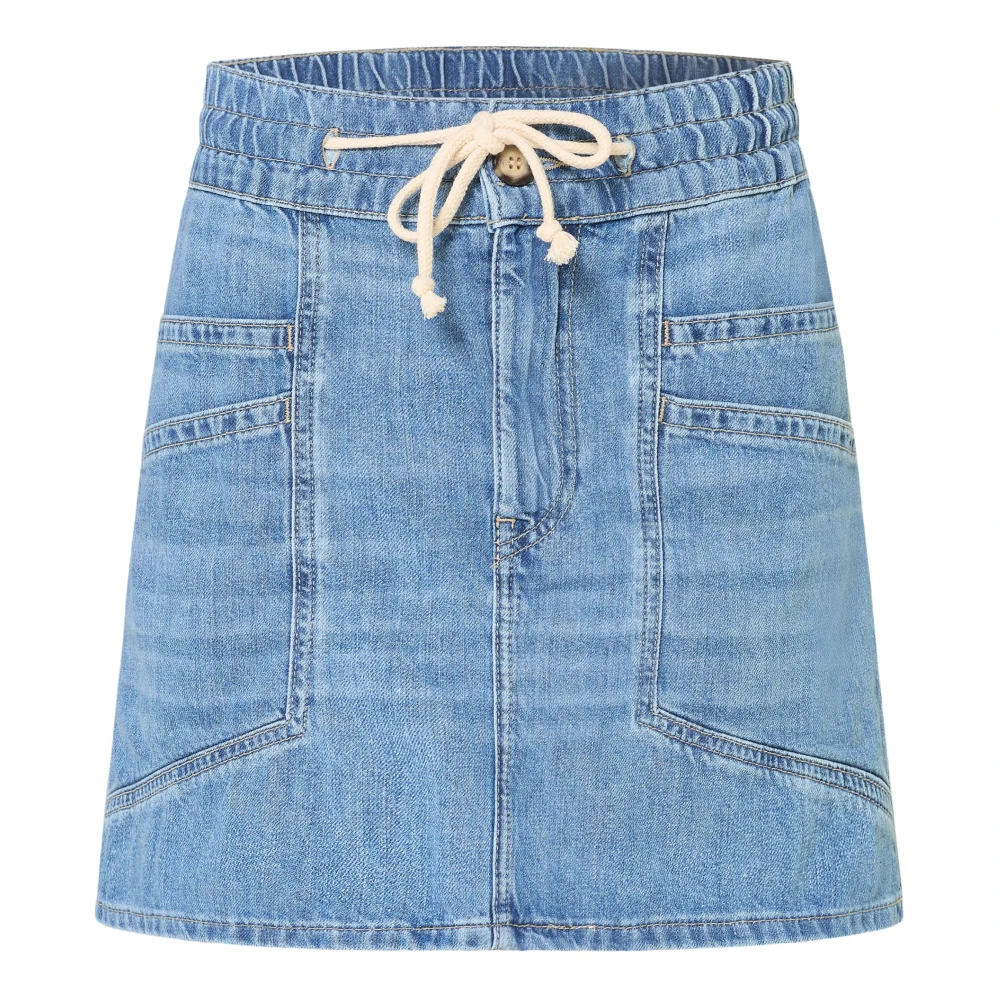 Ba&Sh Women's Blue Martina Shorts - Denim Skirts - L - Skirts