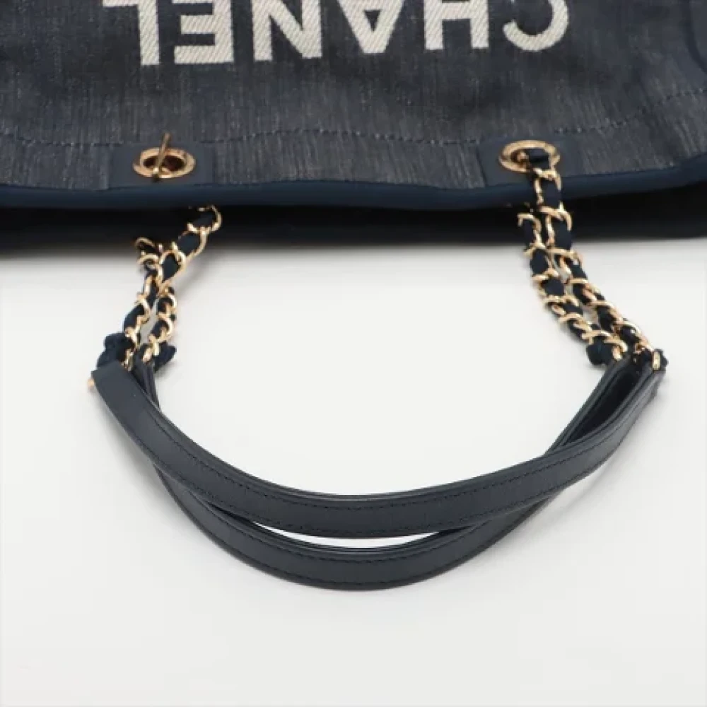 Chanel Vintage Pre-owned Denim chanel-bags Blue Dames