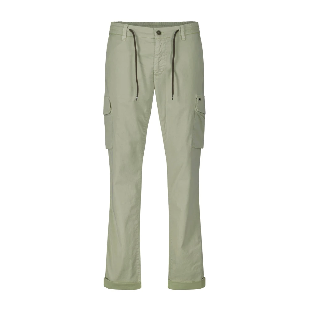 Mason's Stretch Jogger Broek met Trekkoord Taille Green Heren
