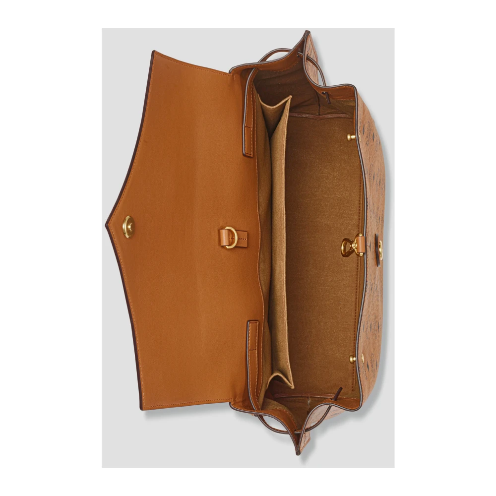 MCM Diamond Rugzak in Visetos Leder Mix Brown Unisex