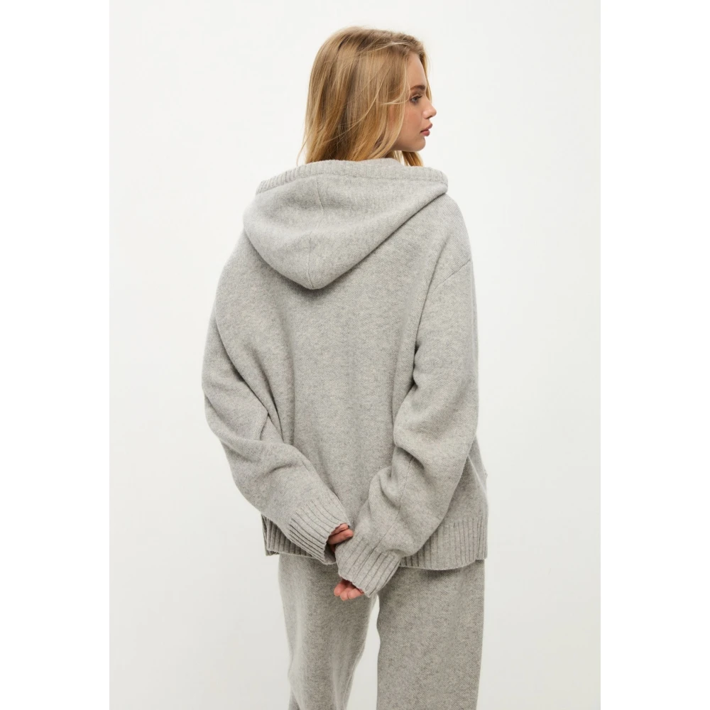 Cesare Gaspari Merino Hoodie Kostuum Penelope Grijs Gray Dames