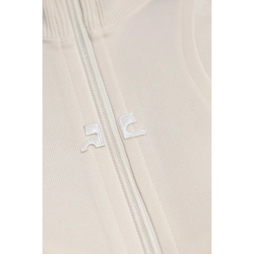 Courrèges Sweatshirt met opstaande kraag Beige Dames