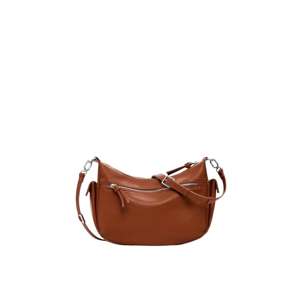 Desigual Bruine Polyethyleen Handtas Lente Zomer Collectie Brown Dames