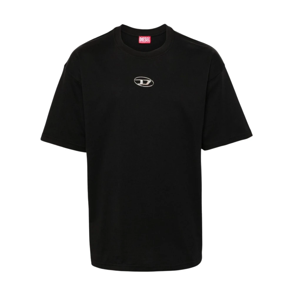 Diesel Zwarte Katoenen T-Boxty T-shirt Black