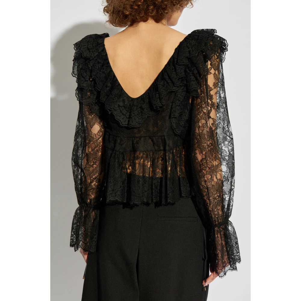 Chloé Kanten top Black Dames