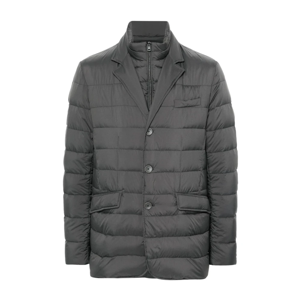 Herno Men's Gray Winter Jackets, M, Puffer Jacket For