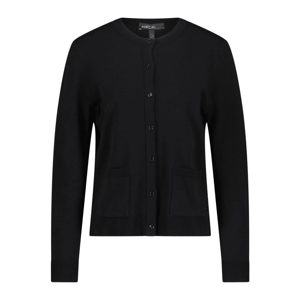 Marc Cain Women's Black Viscose Mix Cardigan - Cardigans - Xs - Knitwear